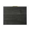 Alia Bedside 2-Drawer Nightstand with Gold Accent, 18"W x 25.75"H - Black | Table de nuit Alia de 18 po (l) x 25,75 po (H) à 2 tiroirs avec touche dorée - noire