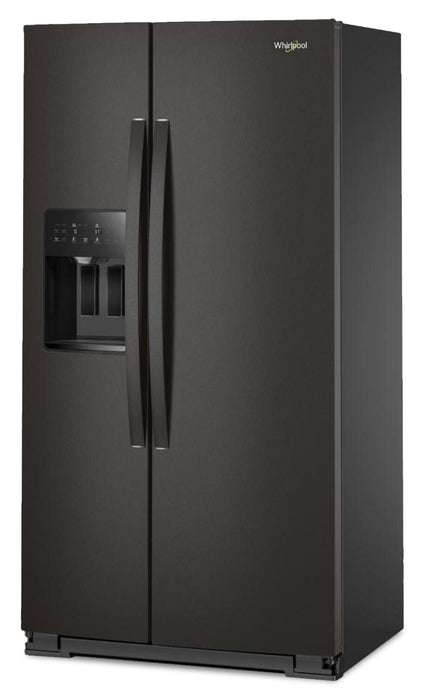 Whirlpool 36\" 21 Cu. Ft. Side-by-Side Refrigerator - Black Stainless - WRSC5536RV