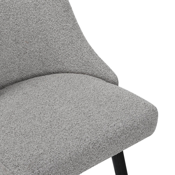Nash Counter-Height Stool with Swivel Seat & Polyester Fabric, 26.5\"H, Wood & Metal - Grey