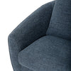 Rio 34.5" Chenille Fabric Swivel Accent Chair - Blue | Fauteuil d’appoint pivotant Rio de 34,5 po en tissu de chenille - bleu