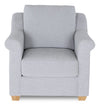 Finesse 37\" Contemporary Chenille Fabric Chair - Rain