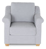 Finesse 37" Contemporary Chenille Fabric Chair - Rain  | Fauteuil contemporain Finesse de 37 po en tissu de chenille - rain