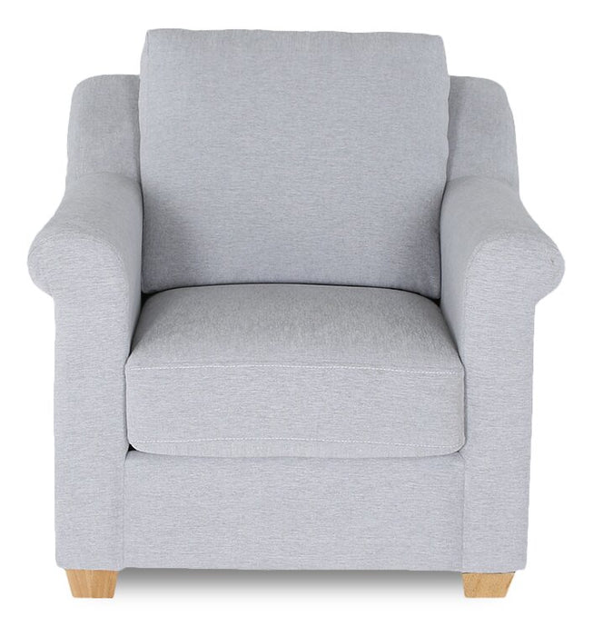 Finesse 37\" Contemporary Chenille Fabric Chair - Rain