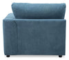 Voyage Modular Fabric Right-Facing Chair with Removable Back Cushions – Blue | Fauteuil modulaire de droite Voyage en tissu avec coussins de dossier amovibles - bleu