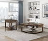 Weston 24” Traditional End Table with Storage and USB Port - Brown Elm | Table de bout traditionnelle Weston de 24 po avec rangement et ports USB - orme brun