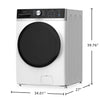 Midea 5.2 Cu. Ft. Front Load Washer with Steam Care – White - MLHW52S7AWW | Laveuse Midea à chargement frontal de 5,2 pi³ avec soin à la vapeur – blanche – MLHW52S7AWW