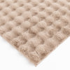 Dream Step Memory Foam Bubble Taupe Faux Fur Area Rug - 5' x 7' | Carpette Dream Step à bulles en fausse fourrure taupe avec mousse à mémoire de forme - 5 pi x 7 pi
