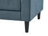 Metro 32" Fabric Chair with Tufted Seat Cushion and Reversible Back Cushion - Denim Blue | Fauteuil Metro de 32 po en tissu avec coussin de siège capitonné et coussin de dossier réversible - bleu denim