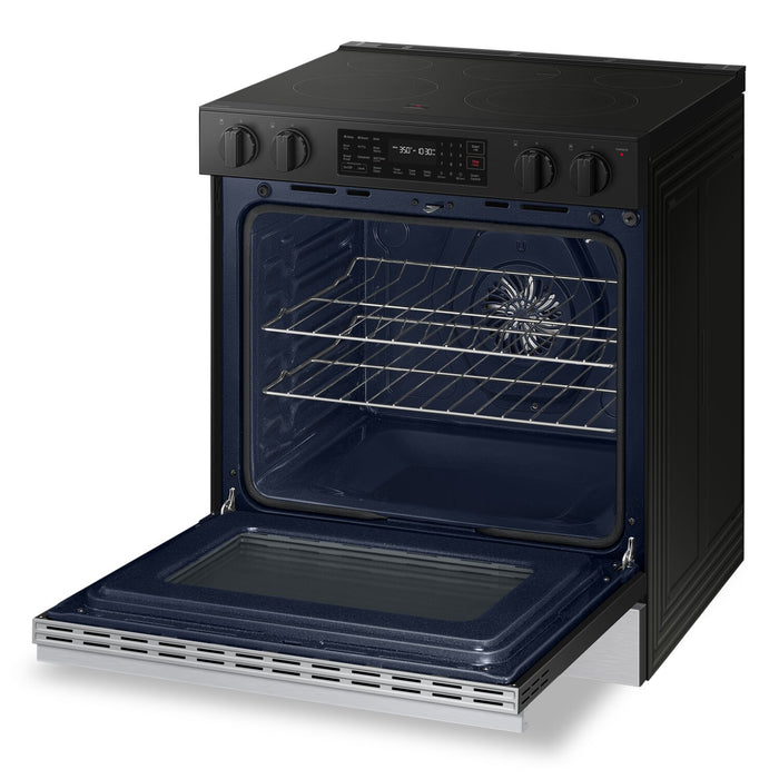 Samsung 6.3 Cu. Ft. Smart Electric Slide In Range with Air Fry - Stainless Steel - NSE6DG8300SRAC