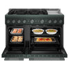KitchenAid 6.3 Cu. Ft. 6 Burner Commercial-Style Gas Range – Juniper - KFGD948SJP | Cuisinière à gaz KitchenAid de 6,3 pi³ de style commercial à 6 brûleurs - genièvre - KFGD948SJP