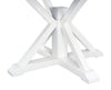 Brook Dining Table with 42-54"W Extension, Round - White/Brown | Table de salle à manger ronde Brook de 42 po à 54 po (L) avec rallonge - blanche et brune