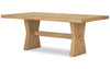 Shaw Dining Table, Trestle Base, 78"W - Natural | Table de salle à manger Shaw de 78 po (L) avec base à tréteaux - naturelle