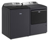 Maytag 6.0 Cu. Ft. Smart Top-Load Washer and 7.4 Cu. Ft. Gas Dryer – Midnight Steel  | Laveuse intelligente à chargement par le haut de 6,0 pi3 et sécheuse à gaz de 7,4 pi3 de Maytag - acier minuit