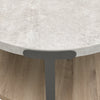 Felicity 36" Round Coffee Table with Shelf and Casters - Grey | Table à café ronde Felicity de 36 po avec tablette et roulettes - grise