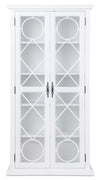 Frances 36\" Curio Cabinet with Glass Doors - White