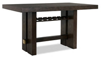 Metro Counter Height Dining Table with Built-in Wine Rack, 66