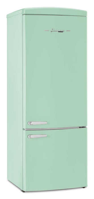 Unique Classic Retro 28\" 17 Cu Ft. Bottom Mount Refrigerator - Green - UNQ-455L LG AC