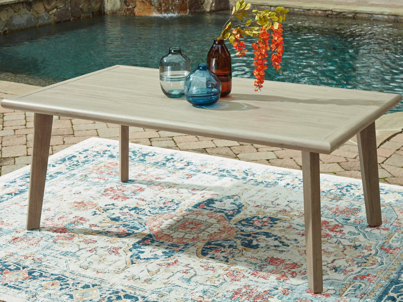 Muskoka 7-Piece Outdoor Patio Set with Dining Table & 6 Chairs - Resin Wicker, Aluminum - Beige