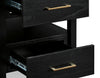Julian 22” Contemporary End Table with Storage and USB Ports - Black | Table de bout contemporaine Julian de 22 po avec rangement et ports USB - noire