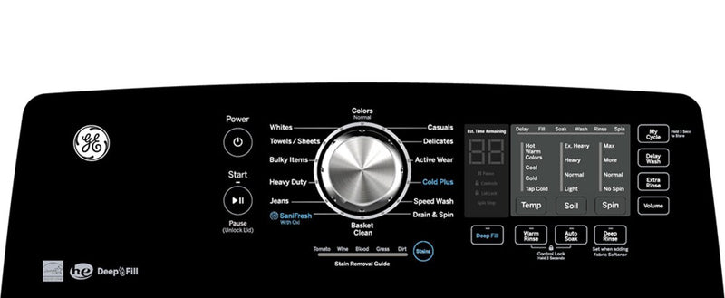GE 5.3 Cu. Ft. Top Load Infusor Washer - Diamond Grey - GTW681BMRDG