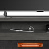 Breya 64" Modern Electric Fireplace TV Stand with Storage & USB Charging for TVs up to 70"- Grey | Meuble pour téléviseur moderne Breya de 64 po avec foyer électrique, rangement et recharge USB pour téléviseurs jusqu’à 70 po - gris