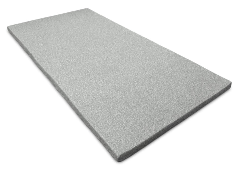 Large Memory Foam Sofa Bed Topper with Removable Zippered Cover