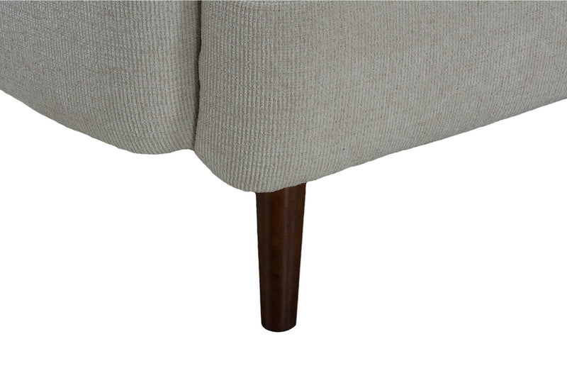 Sadie 78.7\" Fabric Sofa with Rubberwood Legs – Sand