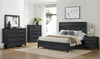 Casa 6pc Bedroom Set with Bed, Dresser, Mirror & Nightstand, Black - Queen Size | Ensemble de chambre à coucher Casa 6 pièces avec lit, commode, miroir et table de nuit, noir - format grand lit
