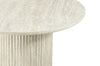 Sullivan 35.43" Round Coffee Table with Sintered Stone Top - Beige Travertine | Table à café ronde Sullivan de 35,43 po avec dessus en pierre frittée - travertin beige