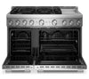 KitchenAid 6.3 Cu. Ft. 6 Burner Commercial-Style Gas Range – Stainless Steel - KFGD948SSS | Cuisinière à gaz KitchenAid de 6,3 pi³ de style commercial à 6 brûleurs - acier inoxydable - KFGD948SSS