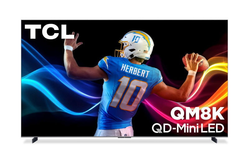 TCL 98\" QM8K QLED QD Mini-LED 4K UHD Smart Google TV (98QM8K) – 2025 Model