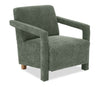 Demi 30" Linen-Look Accent Chair – Green | Fauteuil d’appoint Demi de 30 po d’apparence lin - vert