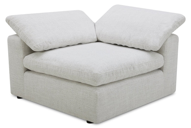 Sky Modular 45.75\" Fabric Corner Chair with Removable Feather Down Cushions - Nathan Wheat