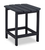 Bask Outdoor Patio End Table - 15"W, High Density Plastic, UV & Weather Resistant - Black | Table de bout Bask 15 po (L) pour la terrasse à l’extérieur, plastique haute densité, résistant aux rayons UV et aux intempéries - noire
