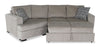 Made in Canada Legend 2-Piece Left-Facing Chenille Fabric Cuddler Sleeper Sectional - Platinum Beige | Sofa-lit sectionnel enveloppant de gauche Legend 2 pièces fabriqué au Canada en tissu de chenille - beige platine
