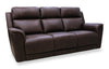 Vibe 85" Genuine Leather Massage Power Reclining Sofa with Immersive Audio and Power Headrests - Brown | Sofa de massage à inclinaison électrique Vibe de 85 po en cuir véritable avec son immersif et appuie-têtes électriques - brun