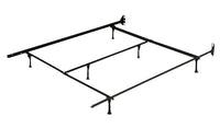 Twin/Full/Queen Versatile Metal Bed Frame with Glides