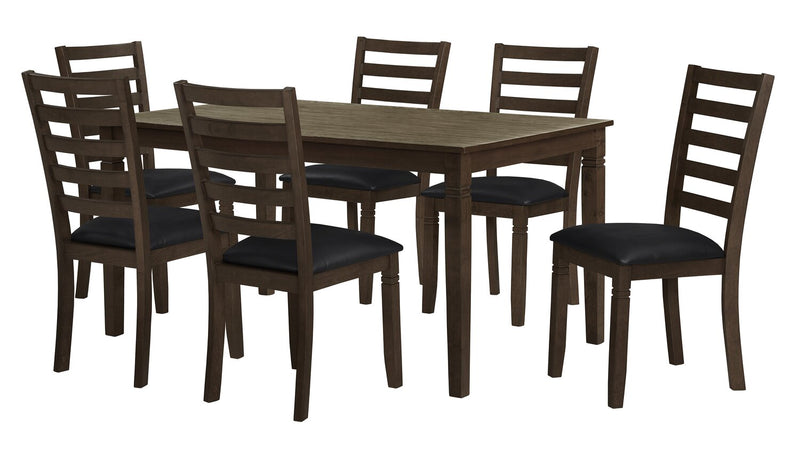 Devon Dining Table, Wood, 60\"W - Dark Brown