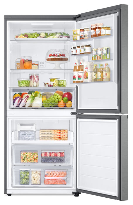 Samsung 30\" 16.2 Cu. Ft. Counter-Depth Bottom-Mount Refrigerator - Stainless-Look (SL) Finish - RB16DG6000SLAA