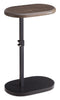 Cedric 18" Adjustable Accent Table – Walnut Oak and Black  | Table d’appoint réglable Cedric de 18 po - chêne noyer et noir