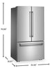 Maytag 36" 31 Cu. Ft. French Door Refrigerator - Stainless Steel - MRFF4336TZ | Réfrigérateur Maytag de 31 pi³ à portes françaises de 36 po – acier inoxydable – MRFF4336TZ