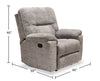 Made in Canada Fynn 40" Chenille Fabric Glider Reclining Chair - Dove Grey | Fauteuil coulissant inclinable Fynn de 40 po fabriqué au Canada en tissu de chenille - gris tourterelle
