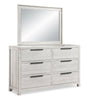 Haven Bedroom Dresser Mirror - White | Miroir de commode de chambre à coucher Haven - blanc