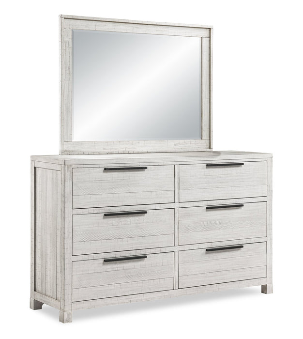 Haven Bedroom Dresser Mirror - White