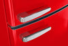 Classic Retro by Unique 24" 12 Cu. Ft. Bottom-Freezer Refrigerator - Candy Apple Red - UGP-340L AC R | Réfrigérateur Classic Rétro par Unique de 24 po et de 12 pi3 à congélateur inférieur - pomme rouge bonbon - UGP-340L AC R | UGP340LR