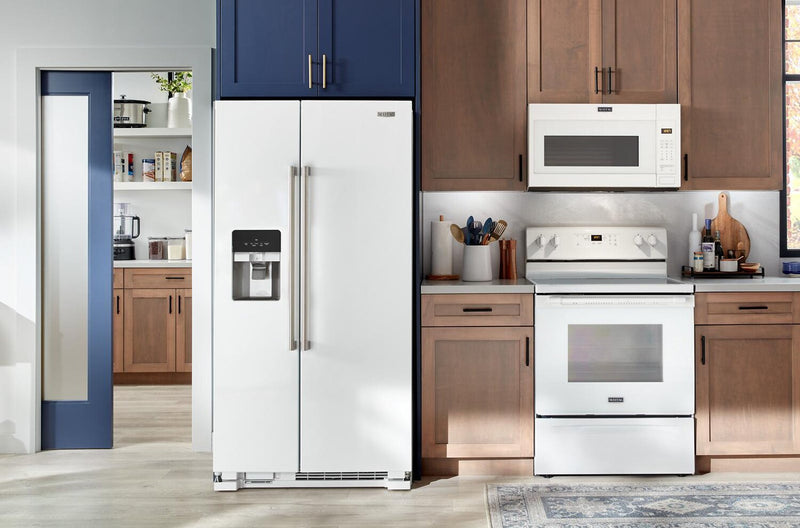 Maytag 36\" 25 Cu. Ft. Side-by-Side Refrigerator - White - MRSF4036PW