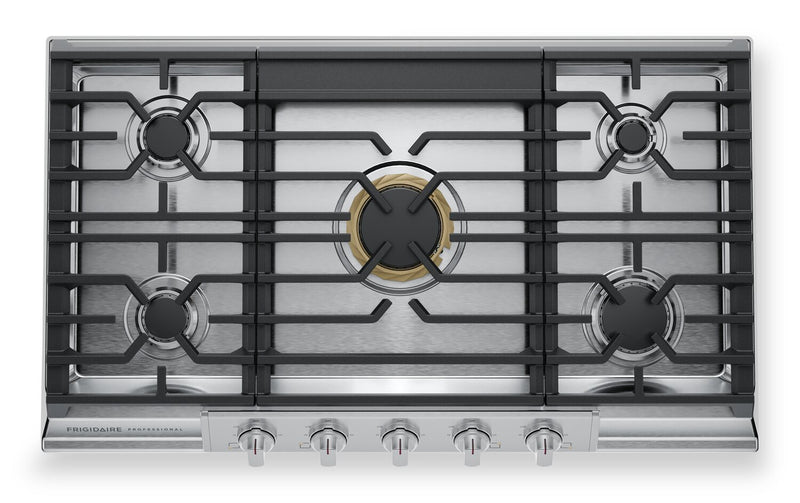 Frigidaire Professional 36\" 5-Burner Gas Cooktop - Stainless Steel - PCCG3680AS