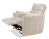 Remi 38" Fabric Swivel Glider Power Reclining Chair with USB ports – Taupe  | Fauteuil pivotant coulissant à inclinaison électrique Remi de 38 po en tissu avec ports USB - taupe