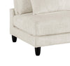 Lounge 4-Piece Chenille Armless Modular Sectional – Beige  | Sofa sectionnel modulaire sans accoudoirs Lounge 4 pièces en chenille - beige