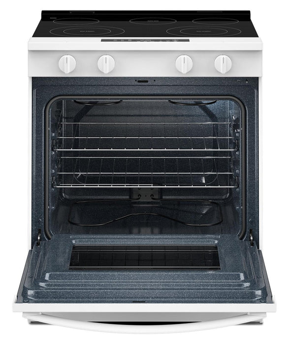Whirlpool 30\" 5.3 Cu. Ft. Electric Smart Range with No Preheat Mode – White - YWSES3330TW